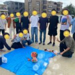 ベント部主催！スイカ割り